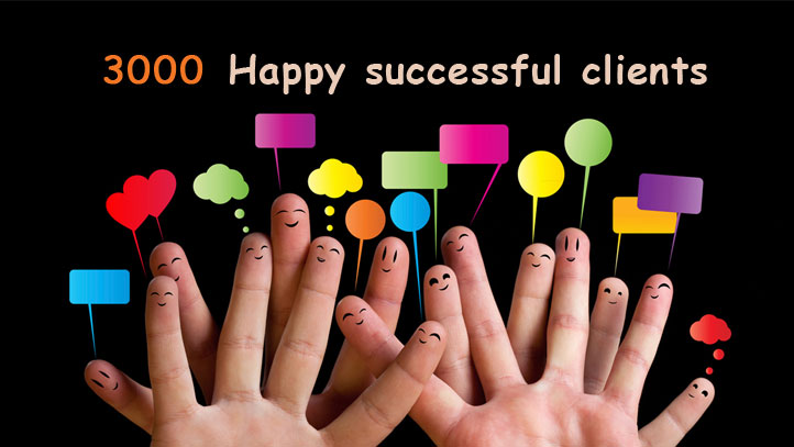 3000 Happy successful clients